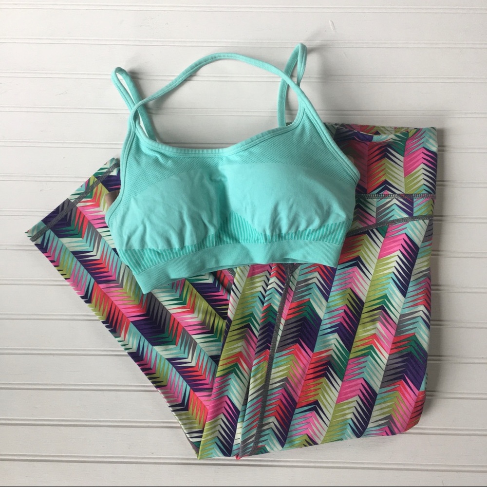 Fabletics Lima Capri Leggings Size XS 4 & Bra XS